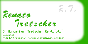 renato tretscher business card